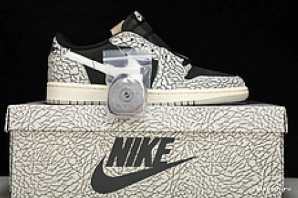 Black 1 Jordan Cement OG Retro Low 0724